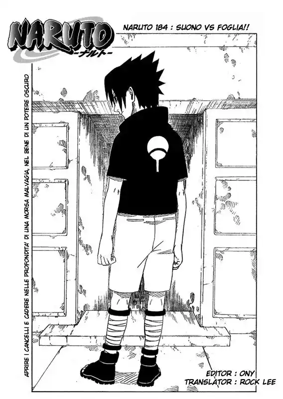 Naruto Capitolo 184 page 1