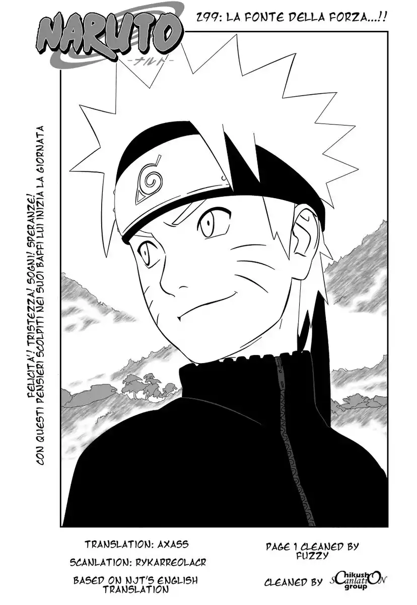 Naruto Capitolo 299 page 1