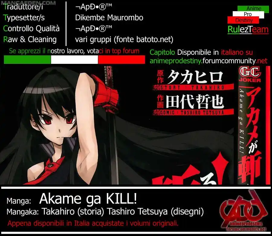 Akame ga KILL! Capitolo 23 page 1