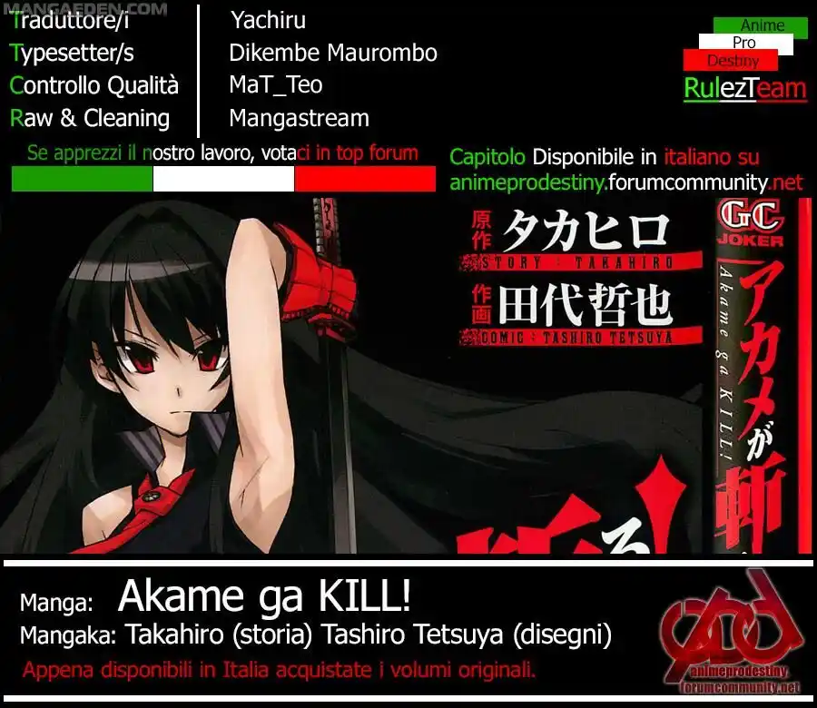 Akame ga KILL! Capitolo 60 page 1