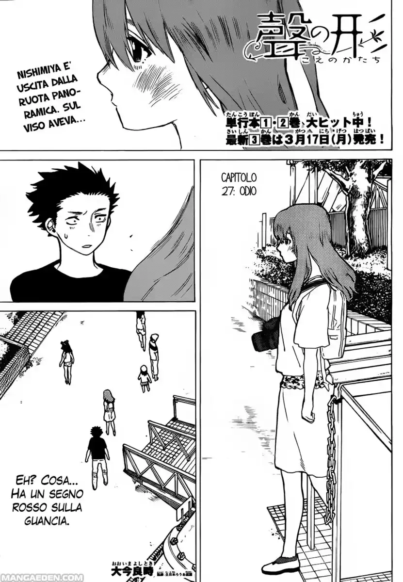 Koe no Katachi Capitolo 27 page 3