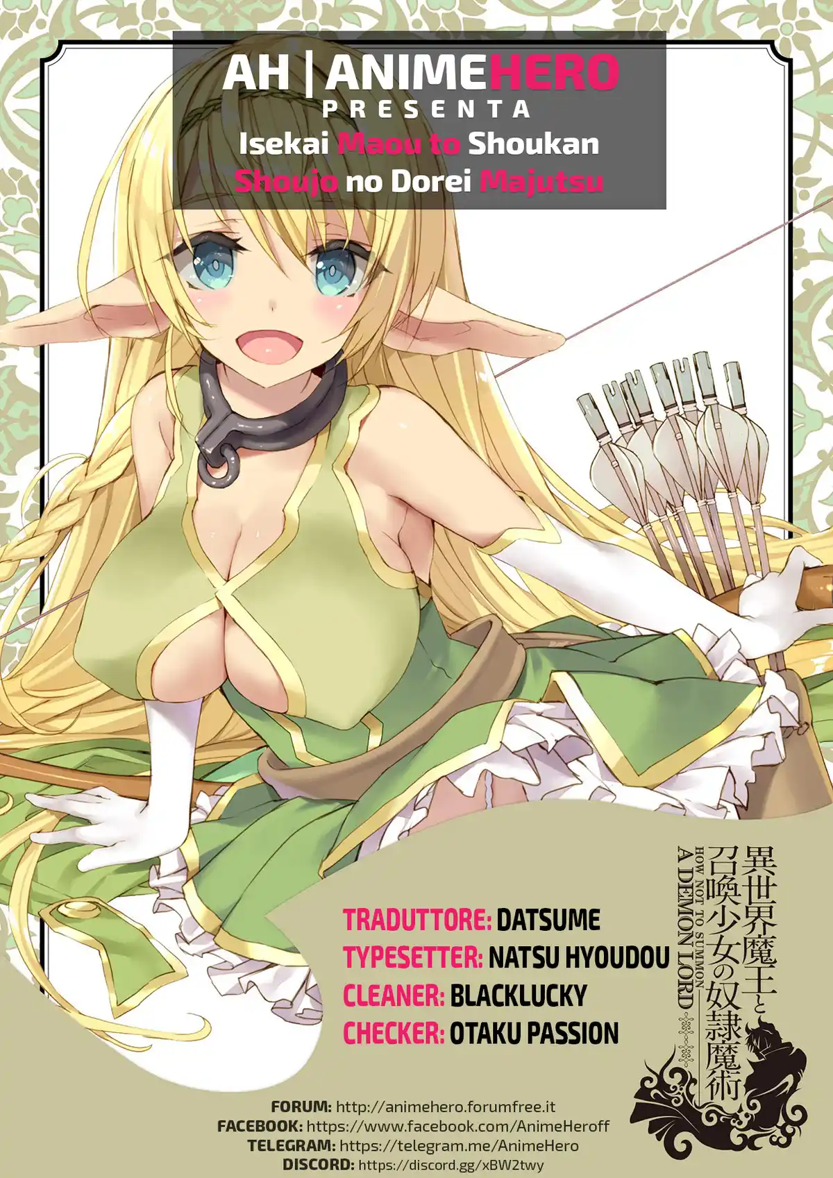 Isekai Maou to Shoukan Shoujo Dorei Majutsu Capitolo 84.2 page 1