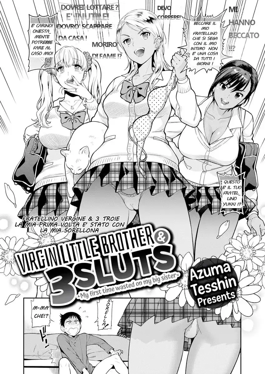Virgin Little Brother & 3 Sluts Oneshot page 2