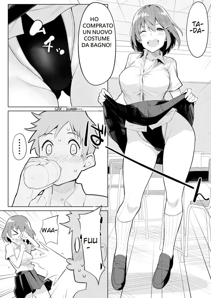 A Story of a Senpai, Who Is Proud of Her Swimsuit Because She Thinks It Looks Cool Oneshot page 1
