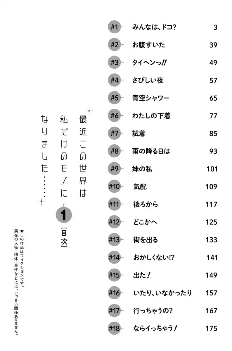 Saikin Kono Sekai wa Watashi dake no Mono ni Narimashita...... Capitolo 01 page 4