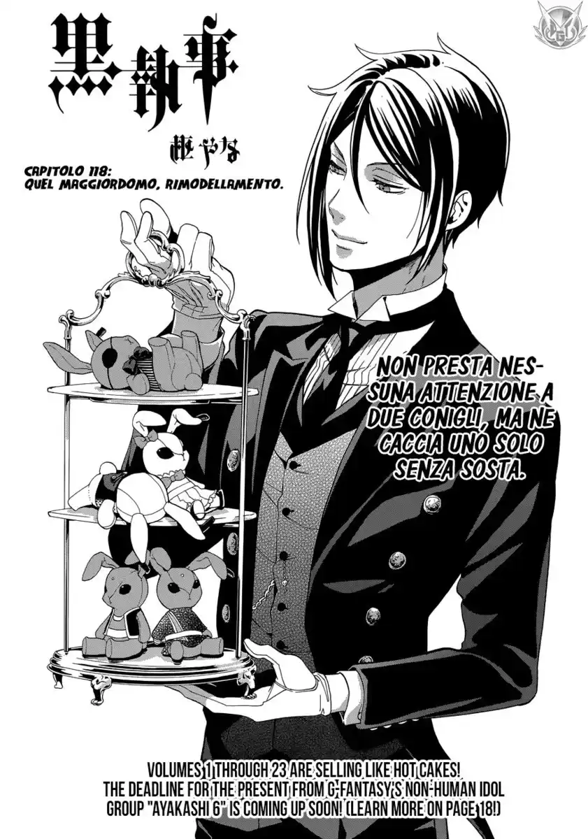 Black Butler Capitolo 118 page 1