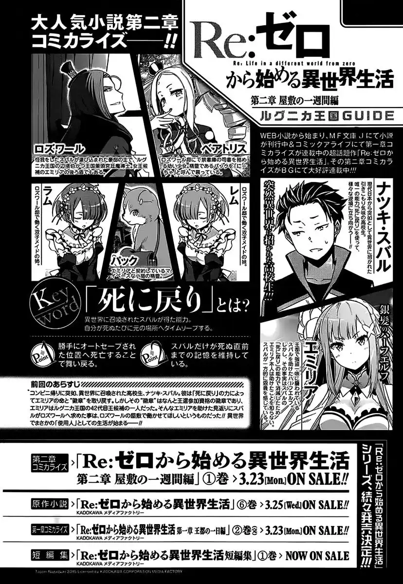 Re:Zero Kara Hajimeru Isekai Seikatsu - Dainishou - Yashiki no Isshuukan Hen Capitolo 04 page 2