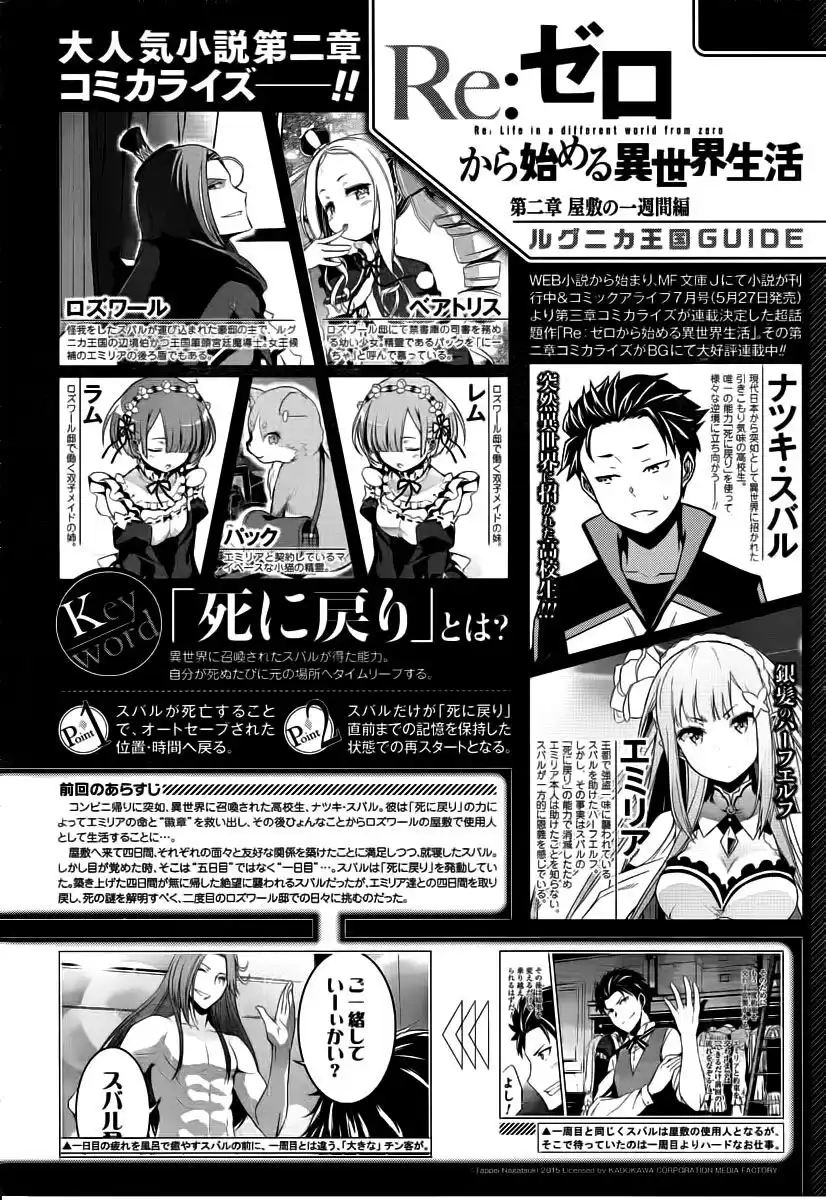 Re:Zero Kara Hajimeru Isekai Seikatsu - Dainishou - Yashiki no Isshuukan Hen Capitolo 06 page 2