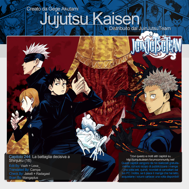 Jujutsu Kaisen Capitolo 244 page 1