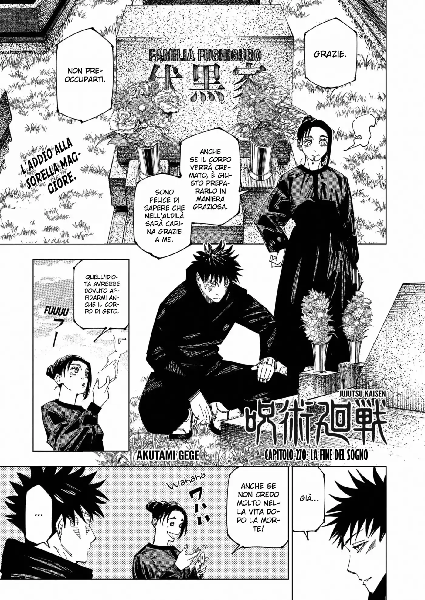 Jujutsu Kaisen Capitolo 270 page 2