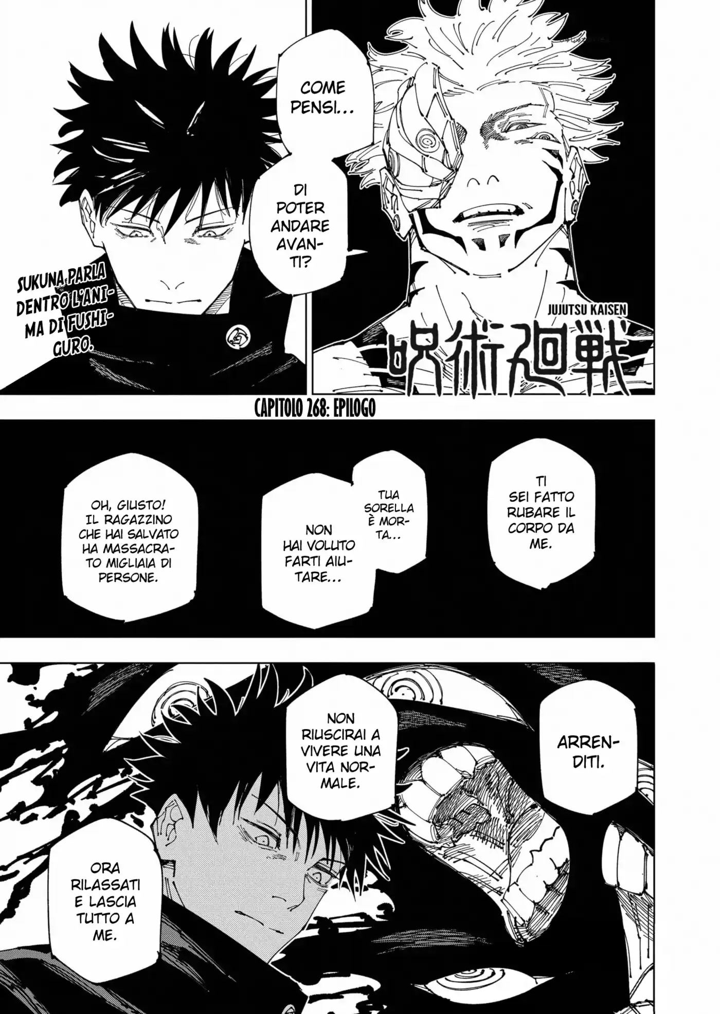 Jujutsu Kaisen Capitolo 268 page 2