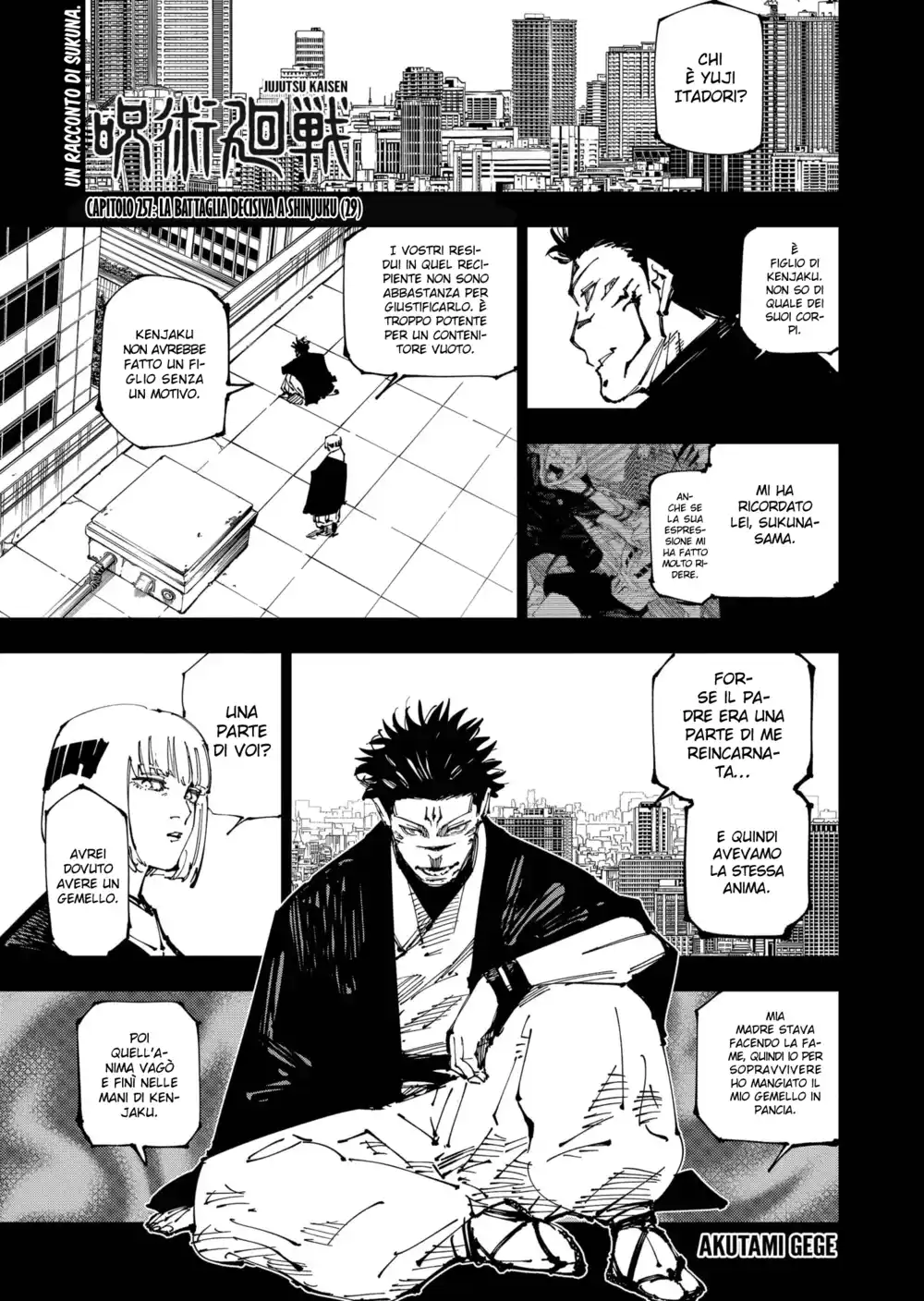 Jujutsu Kaisen Capitolo 257 page 2