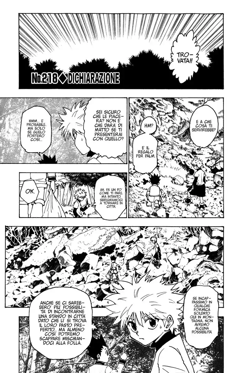 Hunter x Hunter Capitolo 218 page 1