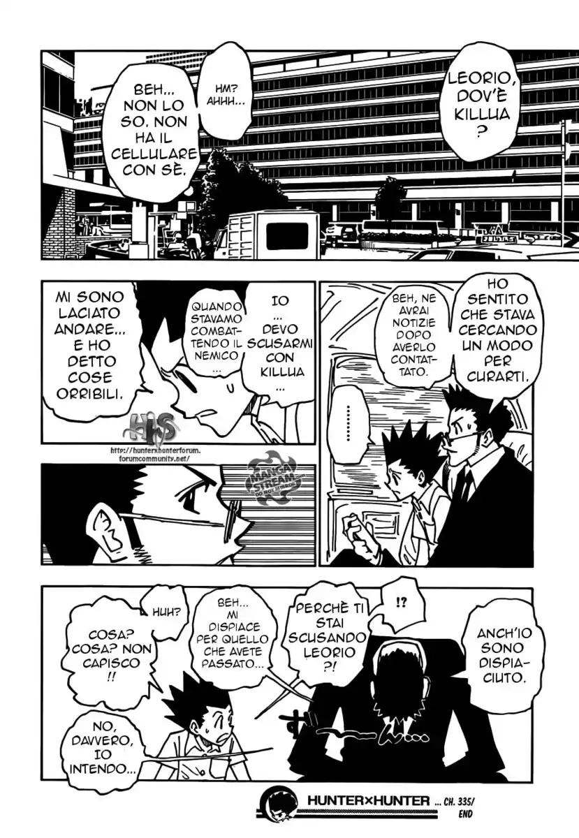 Hunter x Hunter Capitolo 335 page 19