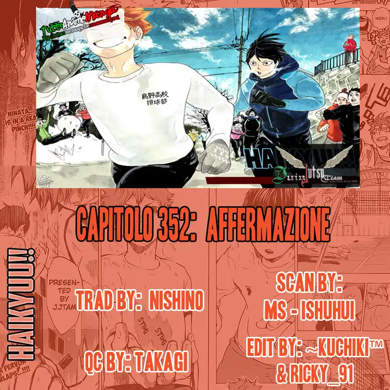 Haikyuu!! Capitolo 352 page 1