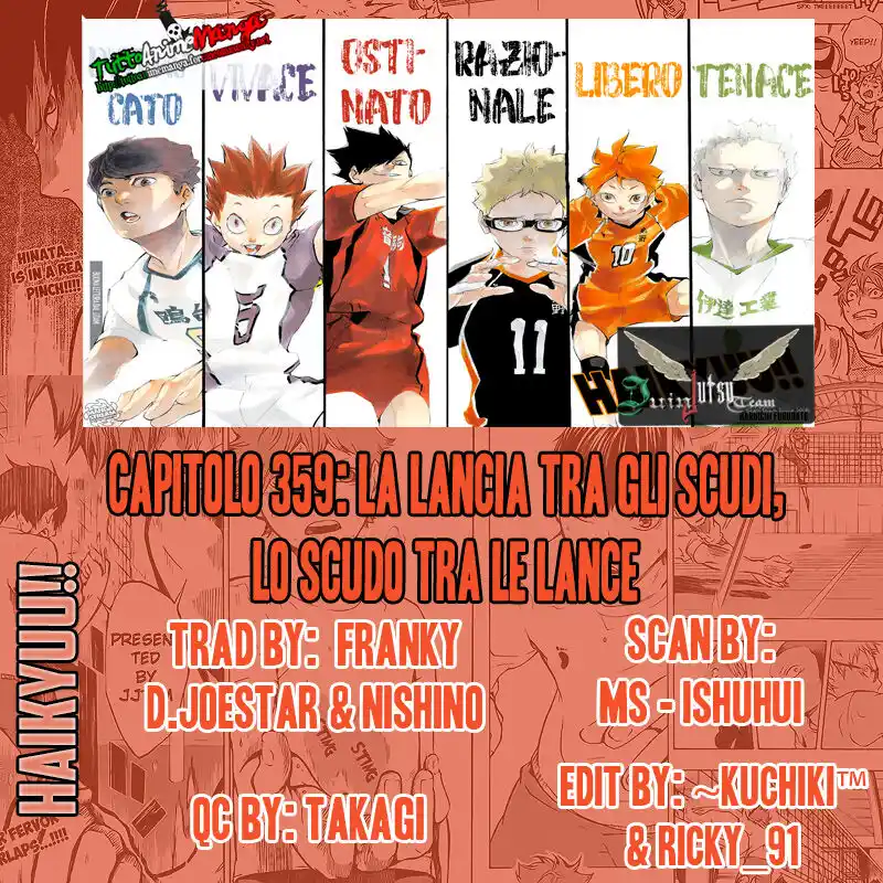 Haikyuu!! Capitolo 359 page 1