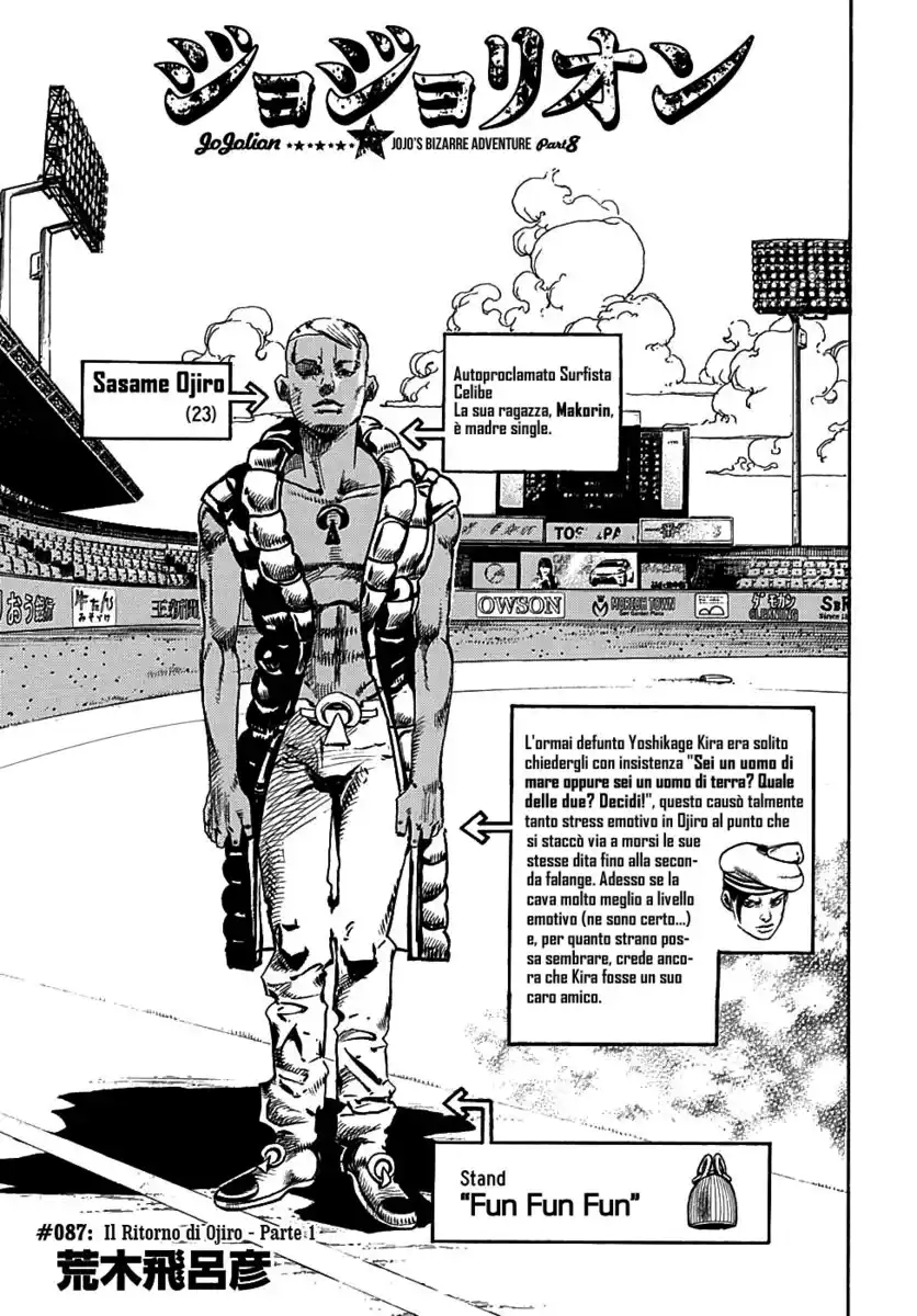 JoJo's Bizarre Adventure Part 8 - JoJolion Capitolo 87 page 2