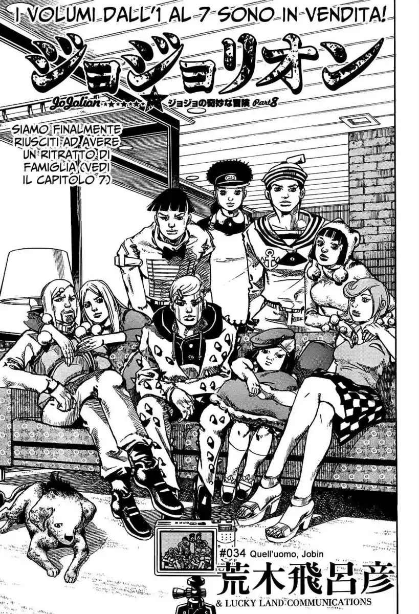 JoJo's Bizarre Adventure Part 8 - JoJolion Capitolo 34 page 1