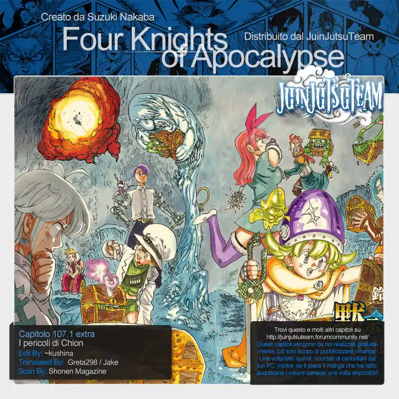 Four Knights of the Apocalypse Capitolo 107.1 - I pericoli di Chion page 1