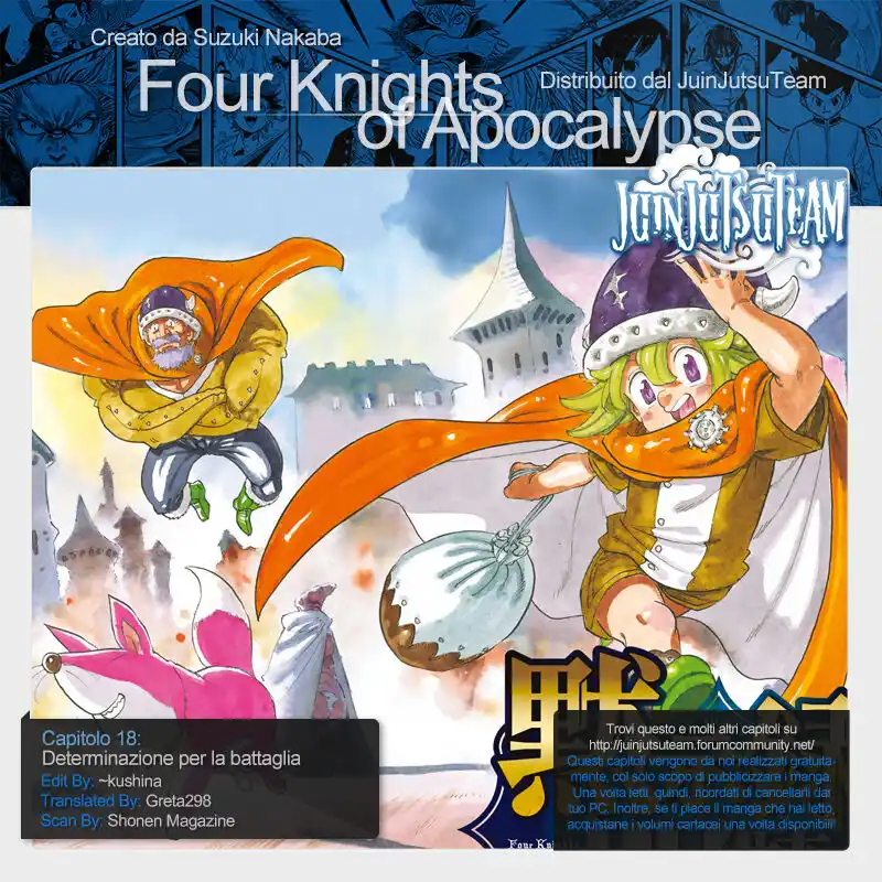 Four Knights of the Apocalypse Capitolo 18 - Determinazione per la battaglia page 1