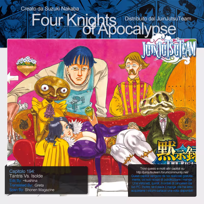 Four Knights of the Apocalypse Capitolo 194 - Tantris Vs. Isolde page 1